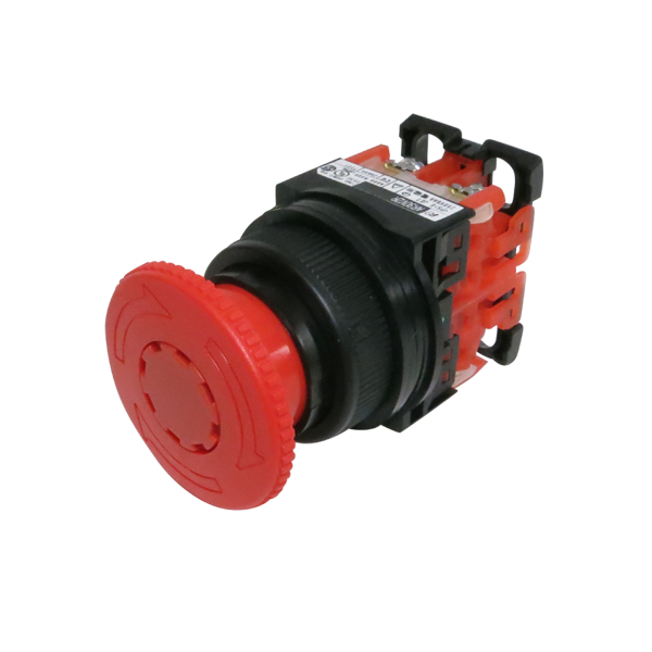 30/PR2 ERSCE RED FLUSH PUSHBUTTON WITH METAL FIXING 30mm dia 